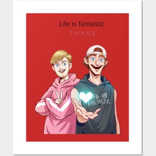 Life is fantastic Posters and Art